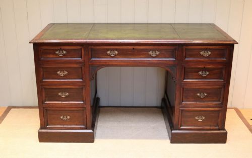 Substantial Mahogany Pedestal Desk