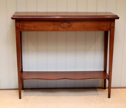 Mahogany Inlaid Console/hall Table