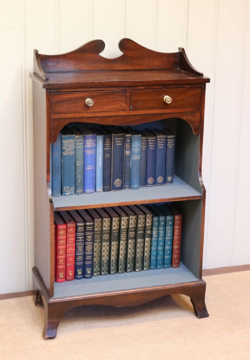 Edwardian Mahogany Open Bookcase