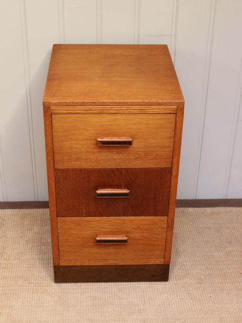 fig 1. Art Deco Oak Bedside Cabinet