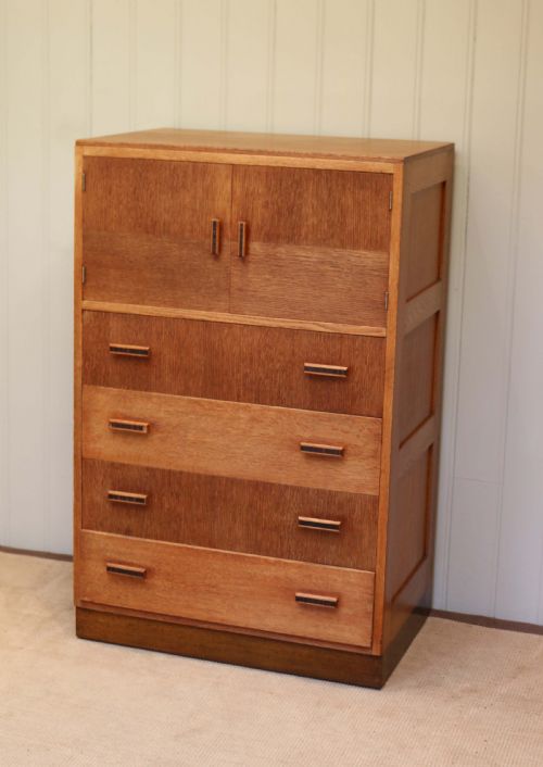 fig 1. Art Deco Oak Dressing Chest