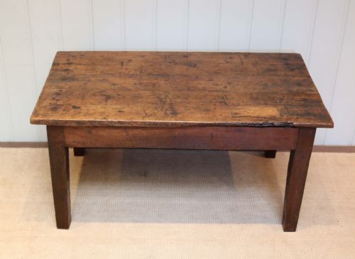 Rustic Low Cherry Wood Table