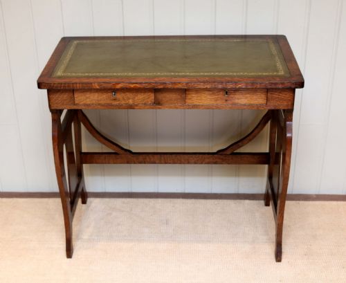 Arts and Crafts Inspired Oak Writing Desk