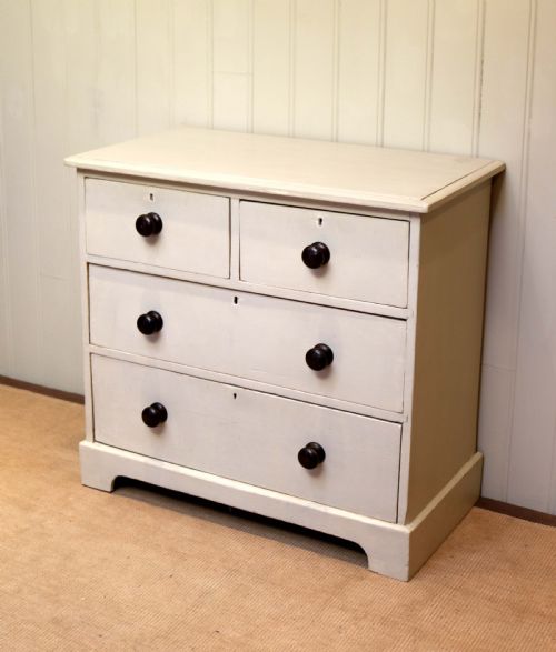 fig 1. Small Proportioned Victorian Painted Chest Of Drawers