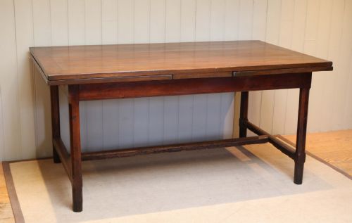 French Cherrywood Extending Farmhouse Table (France, C. 1850)