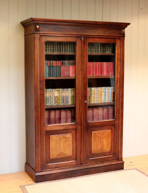 French Walnut Display Bookcase