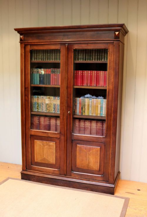 fig 1. French Walnut Display Bookcase