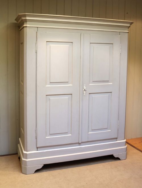 Large Continental Painted Two Door Wardrobe
