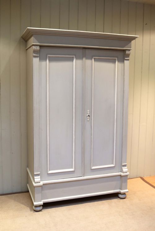 Late 19th Century Continental Painted Two Door Wardrobe