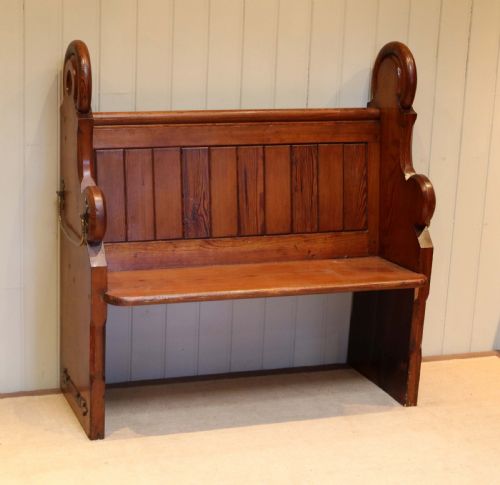 Pitch Pine Church Pew