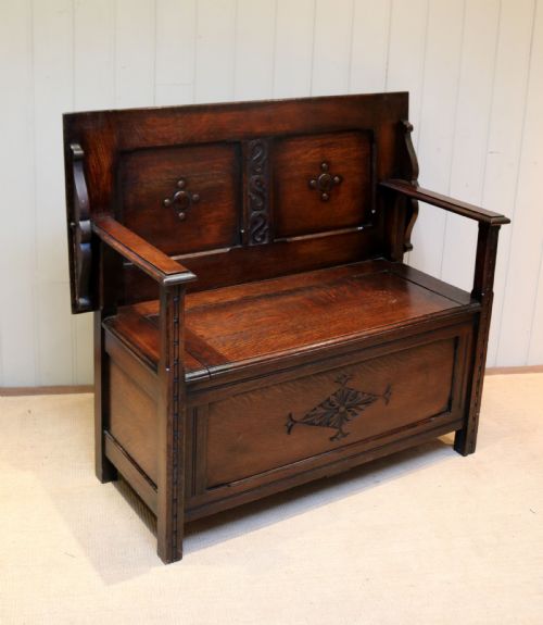 fig 1. Oak Monks Bench