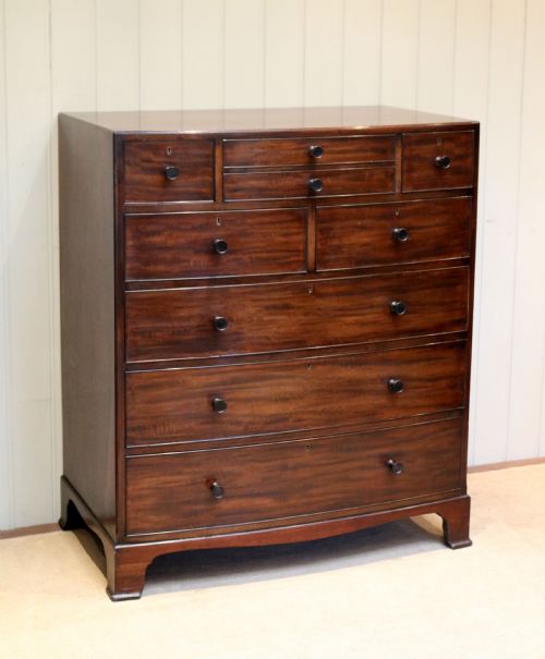 Mahogany Bow Front Chest of Drawers