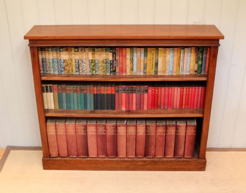 Victorian Open Mahogany Bookcase