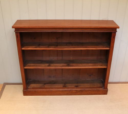 fig 1. Victorian Open Mahogany Bookcase