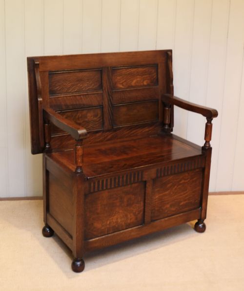 fig 1. Oak Monks Bench