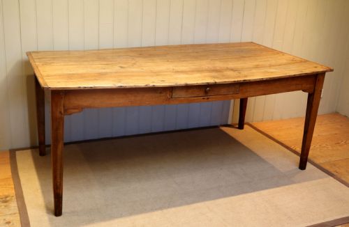 fig 1. Large Rustic French Beech Farmhouse Table
