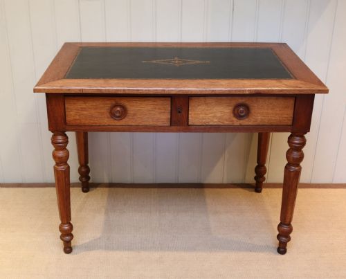French Oak Writing Desk