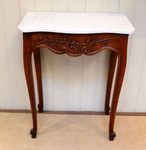 French Mid 19th Century Walnut Console Table