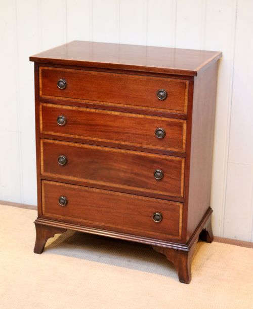 fig 1. Inlaid Mahogany Chest Of Drawers