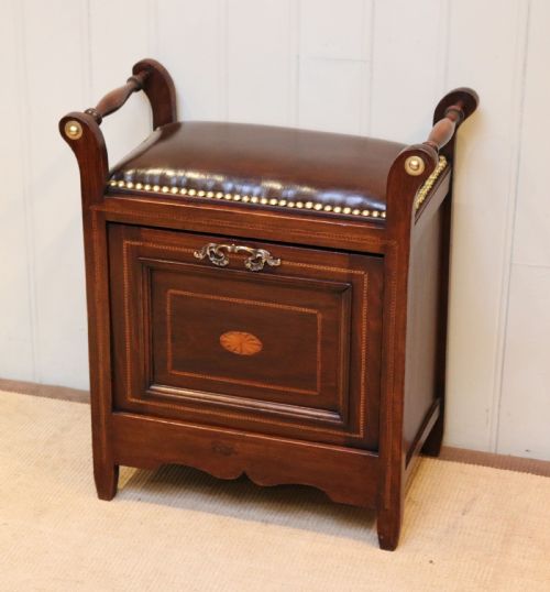 fig 2. Edwardian Inlaid Box Piano Stool