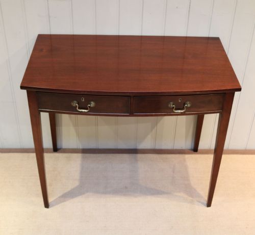 Edwardian Mahogany Bow Front Side Table