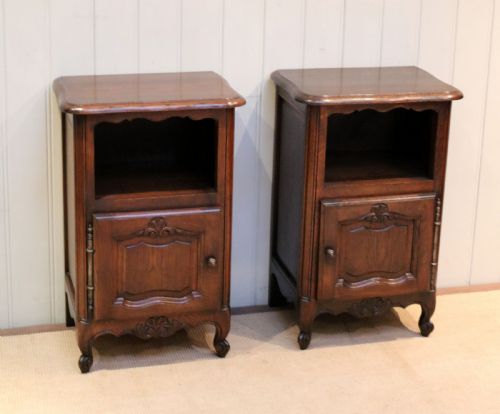 Pair of Oak Bedside Cabinets