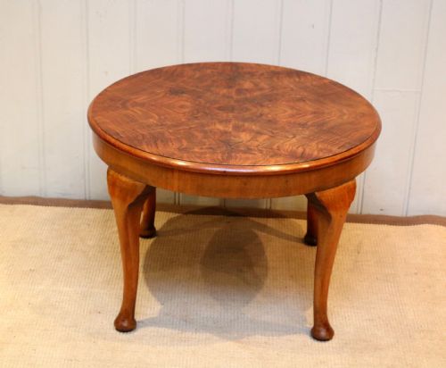Walnut Low Circular Table