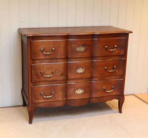 fig 1. Large French Oak Chest Of Drawers