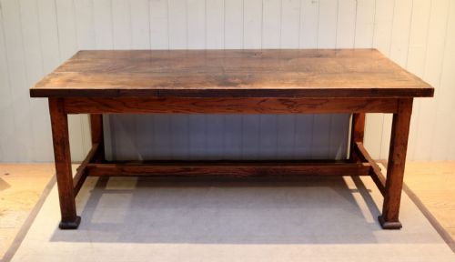Arts and Crafts Solid Oak Farmhouse Table