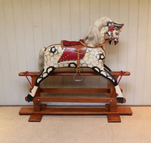 Medium Dapple Grey Rocking Horse