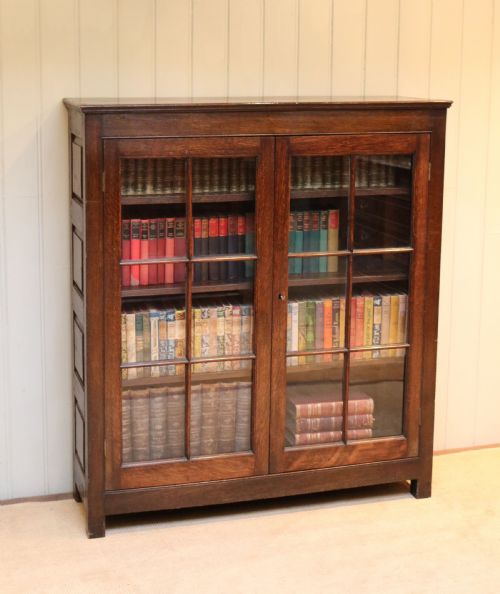 Mid 19th Century Dark Oak Bookcase