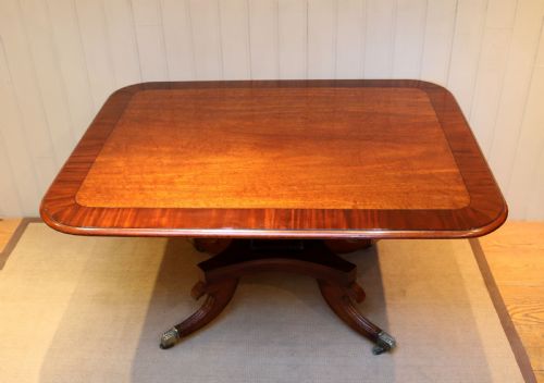 fig 1. Solid Mahogany Crossbanded Dining Table