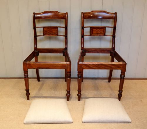 fig 1. Set Of Six Regency Mahogany Dining Chairs 