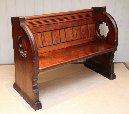 Pitch Pine Church Pew