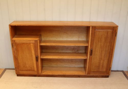 fig 1. Golden Oak Heals Style Cabinet Bookcase 