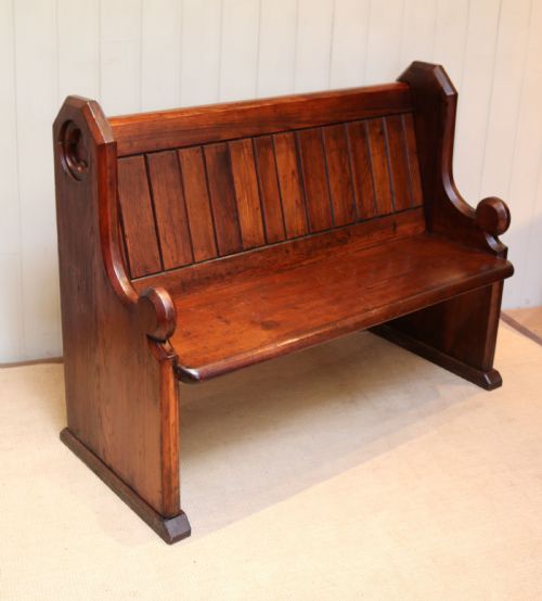 Pitch Pine Church Pew