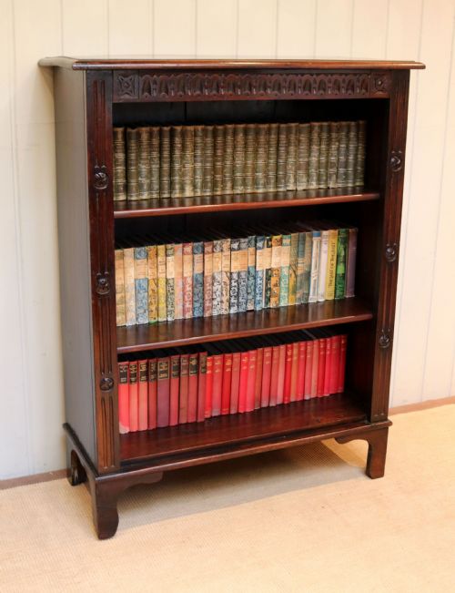 Rustic Beech Open Bookcase