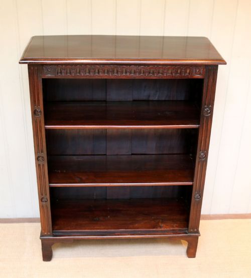 fig 1. Rustic Beech Open Bookcase