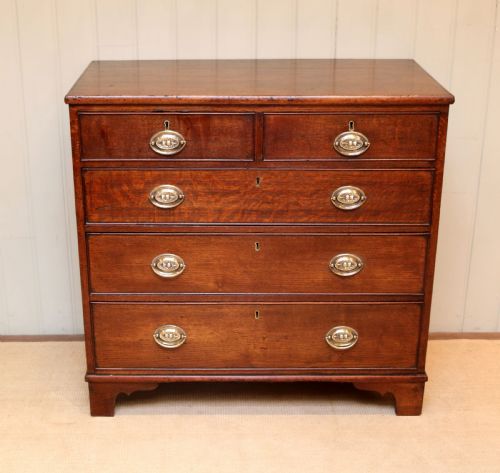 Georgian Solid Oak Chest of Drawers