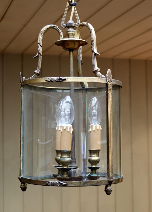 French Gilt Three Branch Hall Lantern