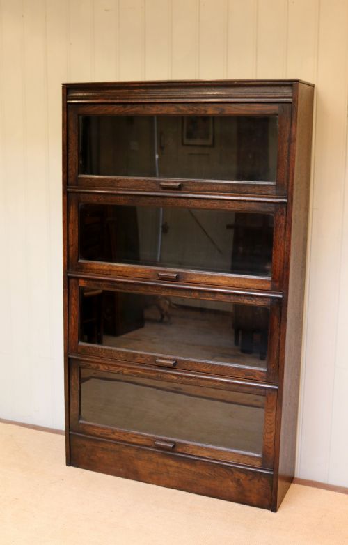 fig 1. Dark Oak Sectional Bookcase
