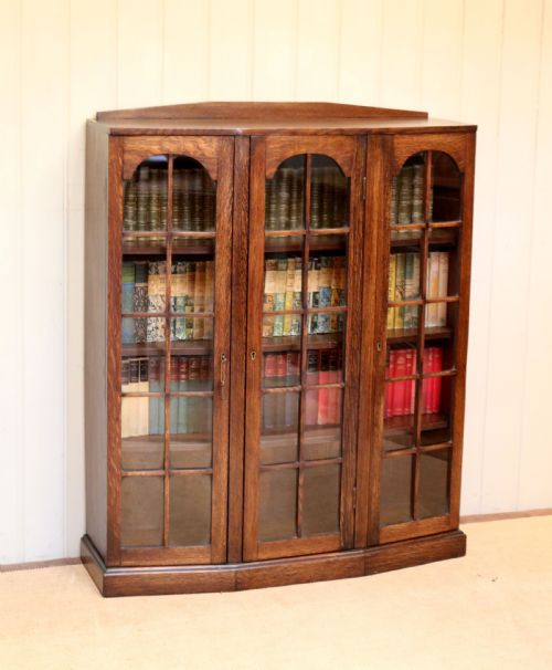Oak Glazed Bookcase