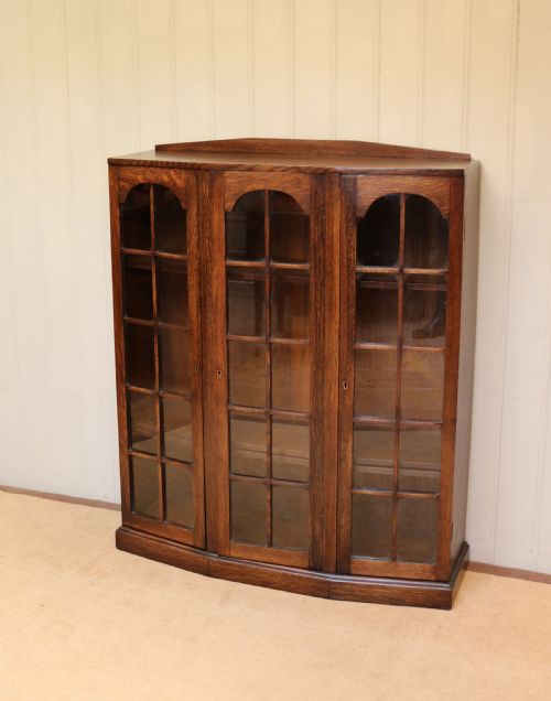fig 1. Oak Glazed Bookcase