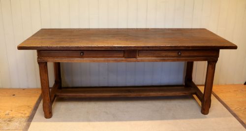 Large French Oak Monastic Table