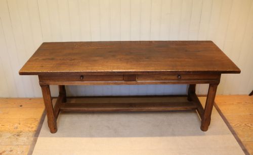 fig 1. Large French Oak Monastic Table
