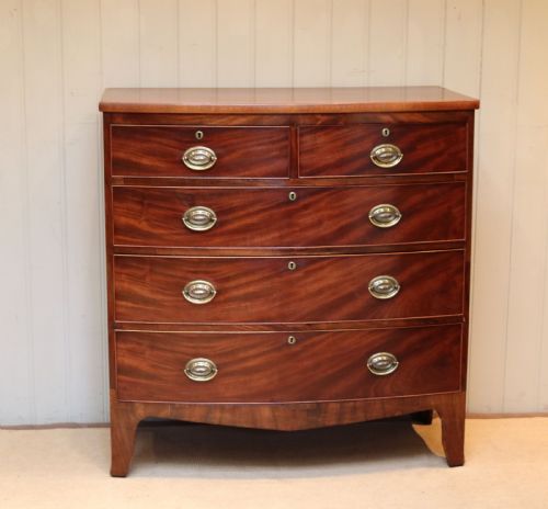 Mahogany Bow Front Chest of Drawers