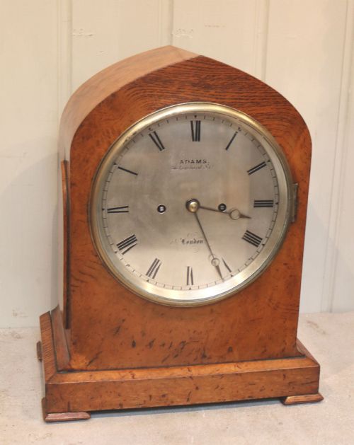 fig 1. Burr Oak Bracket Clock (England, c. 1840)