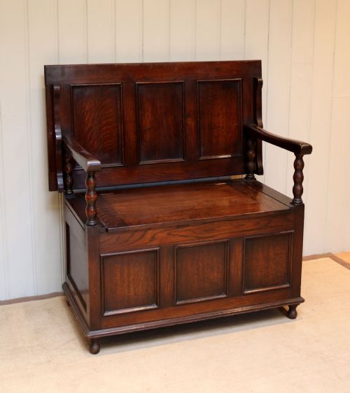 fig 1. Oak Monks Bench