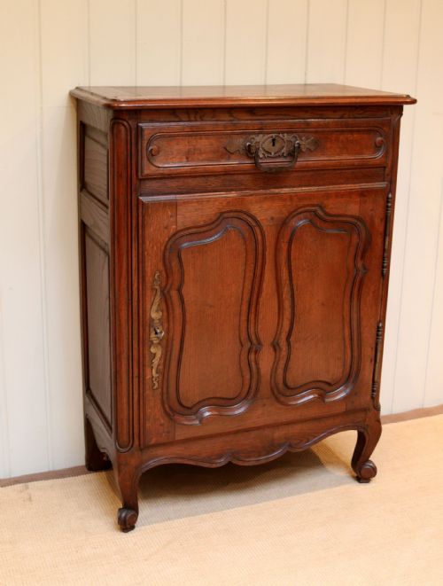 French Solid Oak Side Cabinet