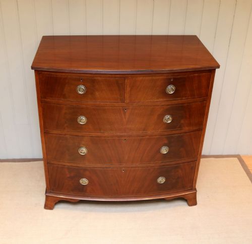 Edwardian Mahogany Bow Front Chest of Drawers